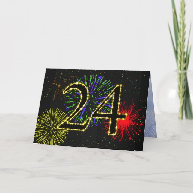 24th Birthday Party Invitation (Front)