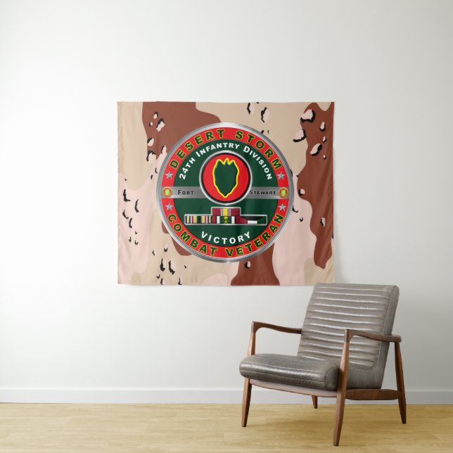 24th Infantry Division Desert Storm Tapestry (In Situ (Horizontal))