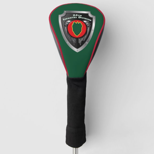 24th Infantry Division Shield Golf Head Cover (Front)