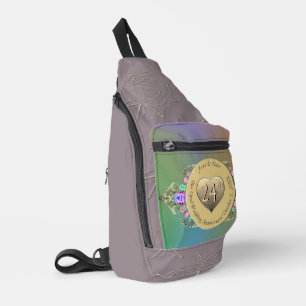 24th Opal Wedding Anniversary Print Cut Sew Bag