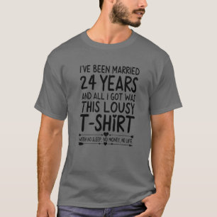 24Th Wedding Anniversary For Her T-Shirt