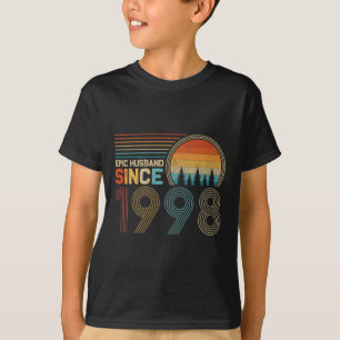 24th Wedding Anniversary for Him Epic Husband Sinc T-Shirt