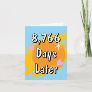 24th wedding anniversary in days twenty-four year card