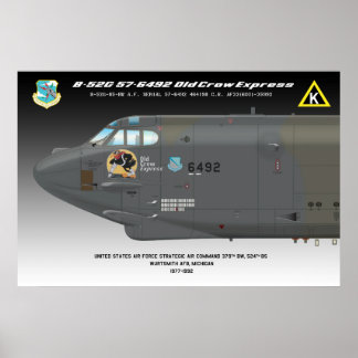 24x36 B-52G "Old Crow Express" Poster