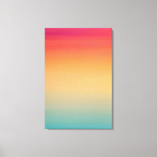 24x36 inches Modern Rainbow Sky Red Yellow Blue Canvas Print