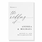 24x36 Modern Calligraphy Wedding Welcome Sign