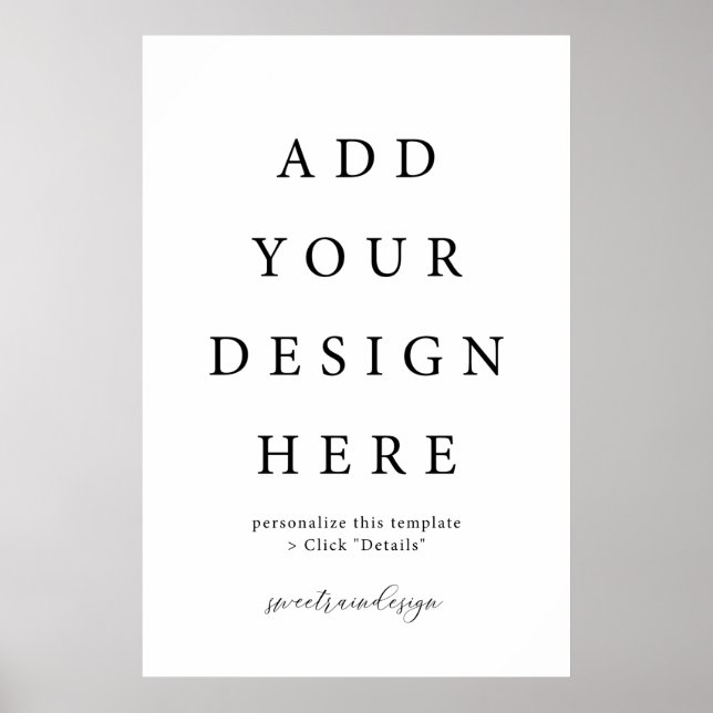 24x36" Vertical/Portrait Poster Sign (Front)