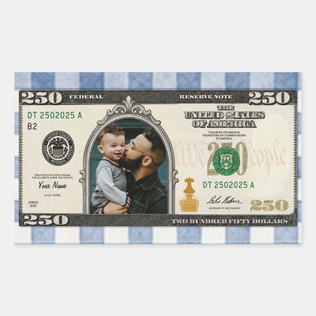 250 America Anniversary-Personalised Sticker (Front)