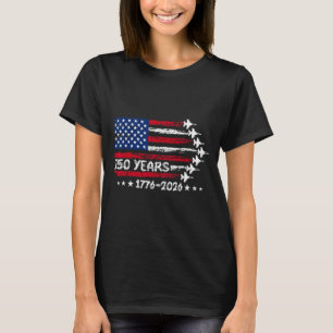 250 America Years 1776 2026 Fighter Jets 250th T-Shirt