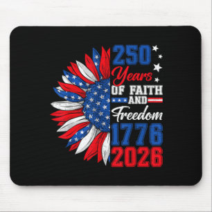 250 America Years Freedom 1776 2026 250th Birthday Mouse Pad