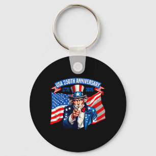 250 America Years of Freedom 2026 250th Birthday Key Ring