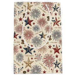 250 Anniversary America Patriotic 4th of July Medium Gift Bag