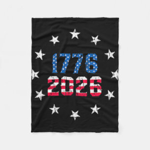 250 Anniversary Pocket Usa 250th American Flag 250 Fleece Blanket