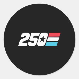 250 Anniversary United States _1 Classic Round Sticker