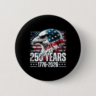 250 Anniversary United States Birthday  6 Cm Round Badge