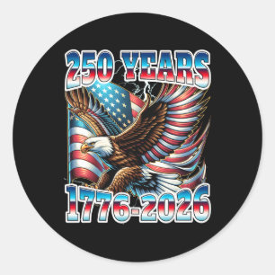250 Anniversary United States Classic Round Sticker