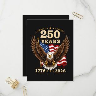 250 Anniversary USA 250 Years 1776-2026 Invitation Postcard
