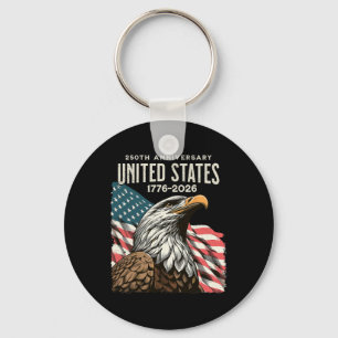 250 Anniversary Usa 250th Us Flag Patriotic 4th Of Key Ring