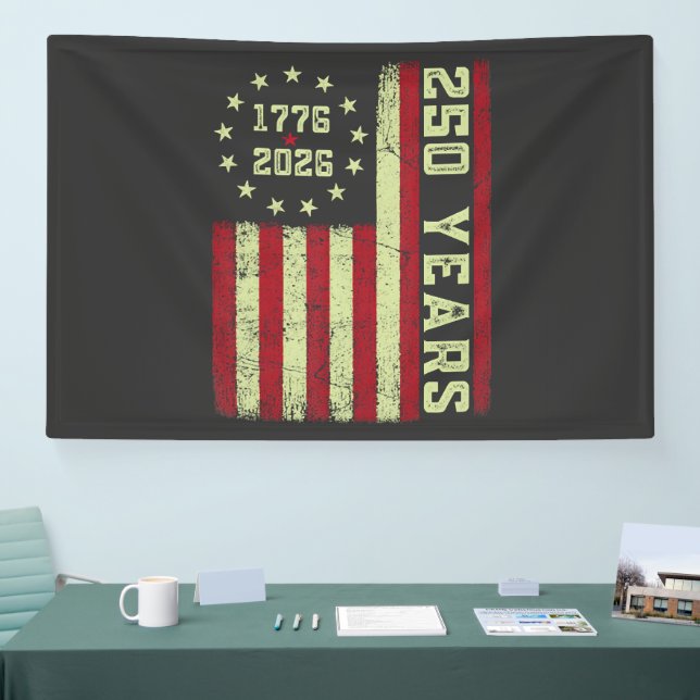 250 Anniversary Usa Flag Banner (Tradeshow)