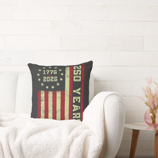 250 Anniversary Usa Flag Cushion (Couch)