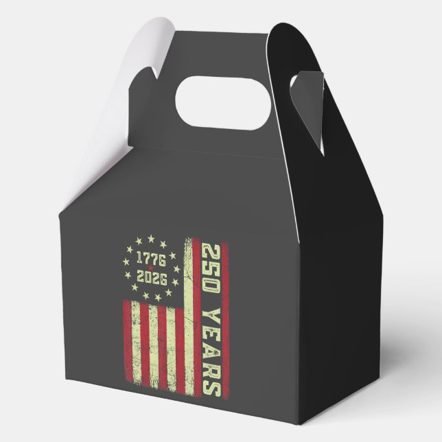 250 Anniversary Usa Flag Favour Box (Front)