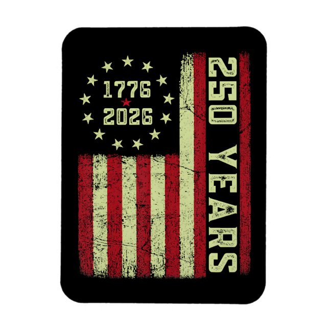 250 Anniversary Usa Flag Magnet (Vertical)