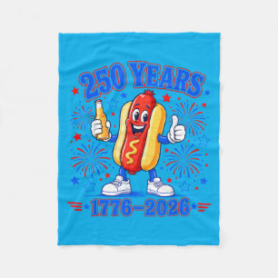 250 Anniversary Usa Patriotic 250 Years Aamerican Fleece Blanket