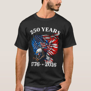 250 Anniversary USA Patriotic Eagle 250th 4th of T-Shirt
