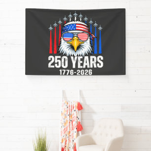 250 Anniversary USA Patriotic Eagle 250th  Banner