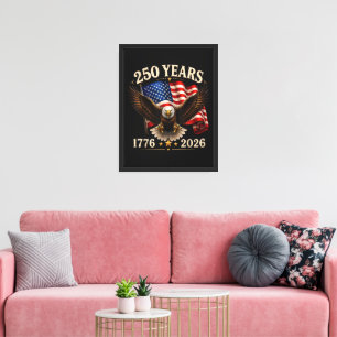 250 Anniversary USA Patriotic Eagle 250th Canvas Print
