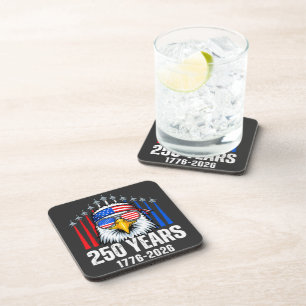 250 Anniversary USA Patriotic Eagle 250th Coaster