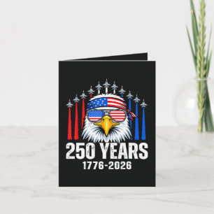 250 Anniversary USA Patriotic Eagle 250th  Holiday Card