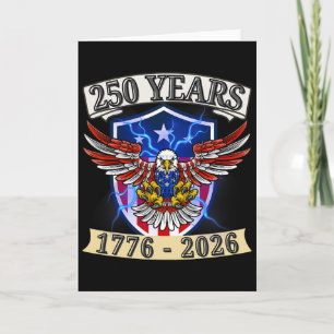 250 Anniversary Usa Patriotic Eagle 250th Independ Card