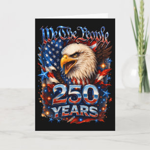 250 Anniversary Usa Patriotic Eagle 250th Independ Card