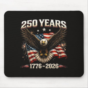 250 Anniversary USA Patriotic Eagle 250th Independ Mouse Pad