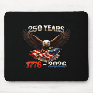250 Anniversary Usa Patriotic Eagle 250th Independ Mouse Pad