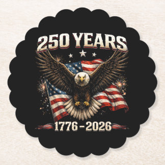 250 Anniversary USA Patriotic Eagle 250th Independ Paper Coaster