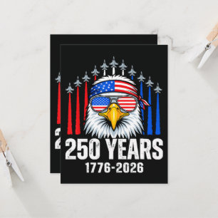 250 Anniversary USA Patriotic Eagle 250th Invitation