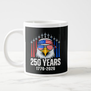 250 Anniversary USA Patriotic Eagle 250th Large Coffee Mug