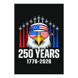 250 Anniversary USA Patriotic Eagle 250th  Photo Print