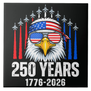 250 Anniversary USA Patriotic Eagle 250th Tile
