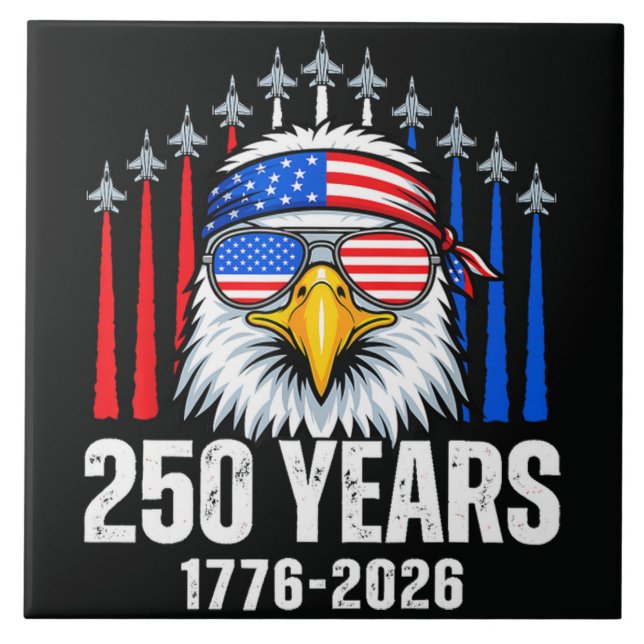250 Anniversary USA Patriotic Eagle 250th  Tile (Front)
