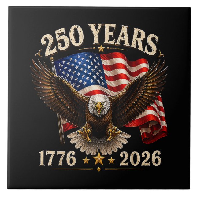 250 Anniversary USA Patriotic Eagle 250th Tile (Front)