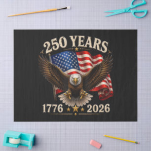 250 Anniversary USA Patriotic Eagle 250th Tissue Paper