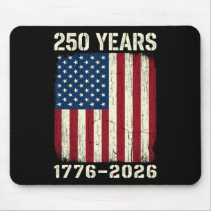 250 Anniversary Usa Patriotic Flag 250th 4th Of Ju Mouse Pad