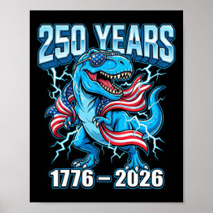 250 Anniversary Usa Shirt Kids Boys 1776 2026 4th Poster