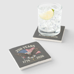 250 Anniversary USA Stone Coaster