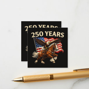 250 Anniversary USA Western Horse Eagle Enclosure Card