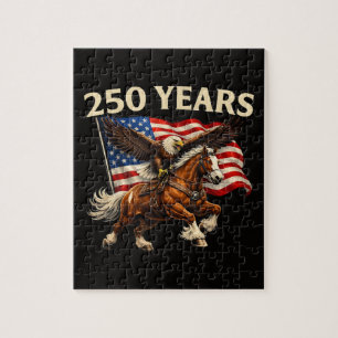 250 Anniversary USA Western Horse Eagle Jigsaw Puzzle