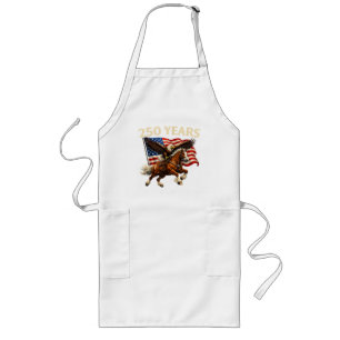 250 Anniversary USA Western Horse Eagle Long Apron